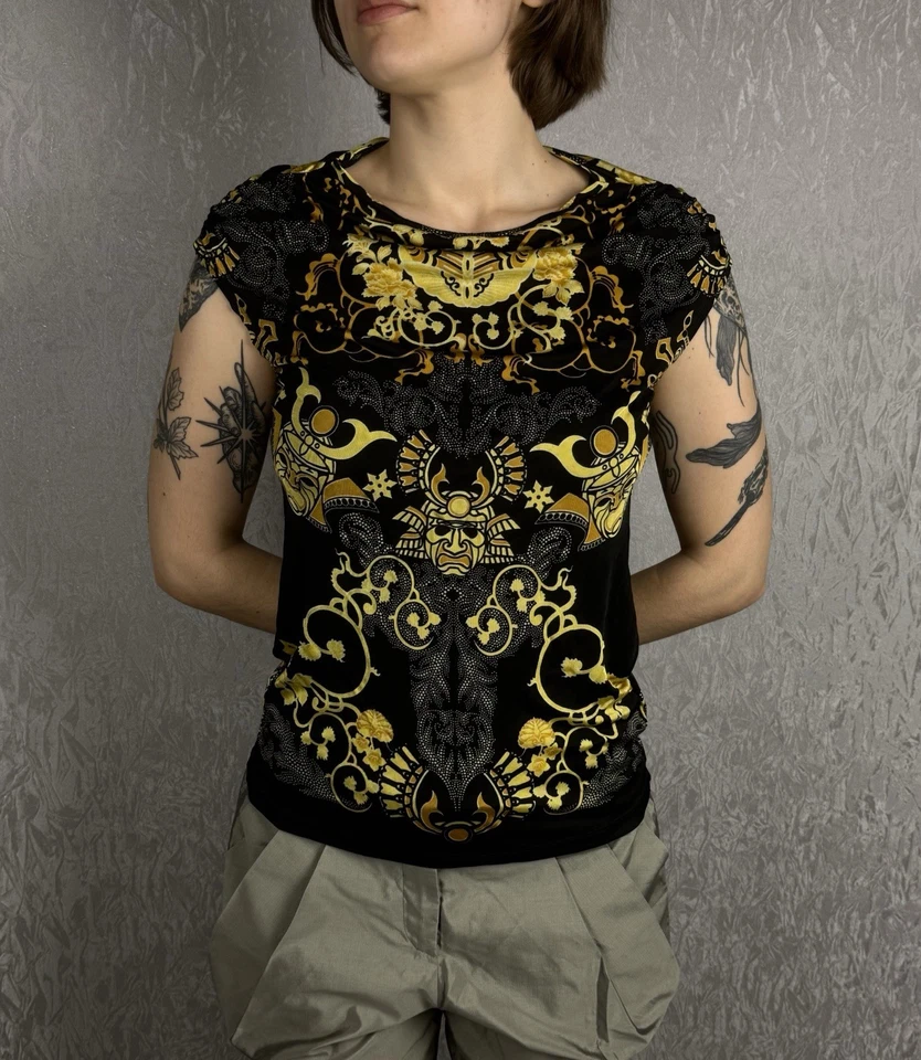 Versace Collection Baroque Samurai Tank Top Women's size 42 - Image 1 of 4
