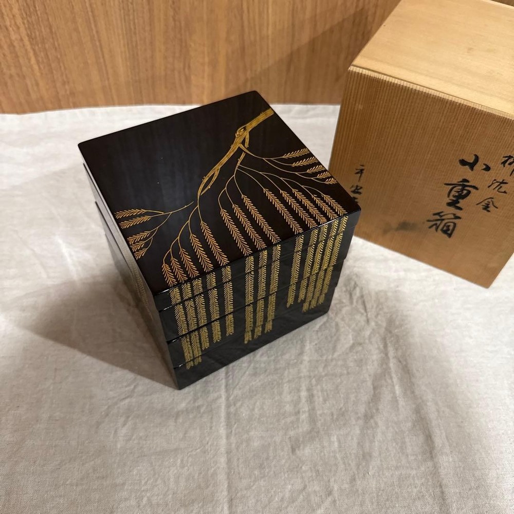 Jubako Bento Box Japanese Heiando Yamada Kojubako Oju threetiered heavy lacquer