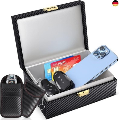 Keyless Go Schutz Autoschlüssel Box, Faraday Box & Faradayschutzhülle (2 STK) fü