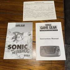 Game Gear Sega Authentic Game Original Instruction Manual 
