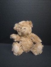 Russ Shaggy Light Brown Bear Stuffed Animal Toy Has A Hole 
