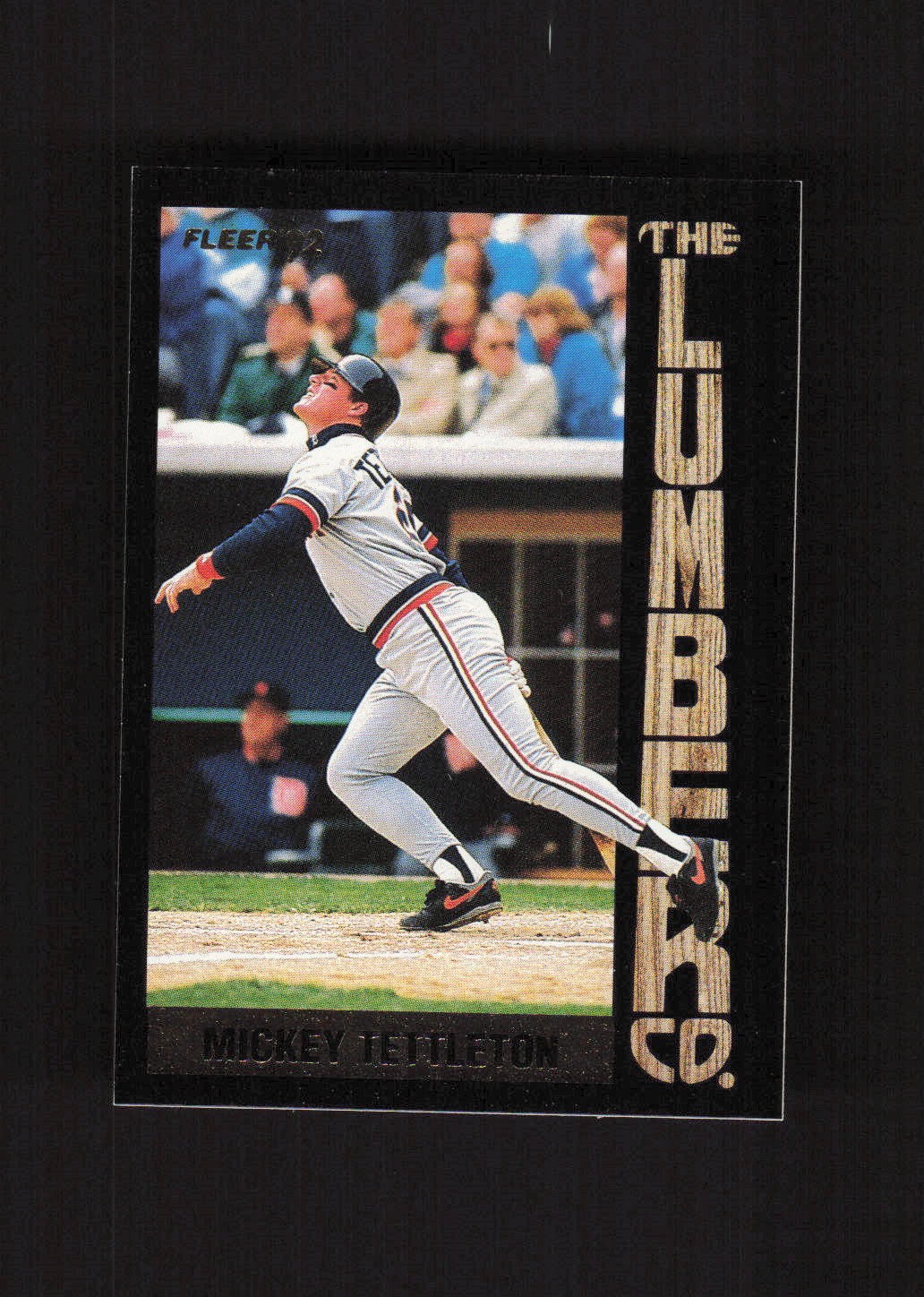 1992 Fleer Lumber Company #2 Mickey Tettleton Detroit Tigers