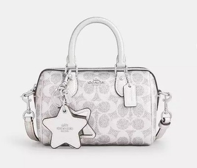 Coach Boxed Mini Rowan Crossbody Bag And Mirror Bag Charm Set 