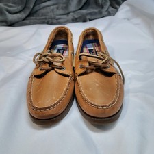 Sperry Top-Sider Women's Boat Shoes Leather Tan Moc Toe Size 6-8 (Label 10578)