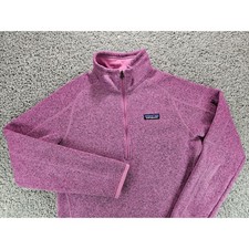 Patagonia Better Sweater Women's Medium 1/4 Zip Pullover Purple Heathered Fleece