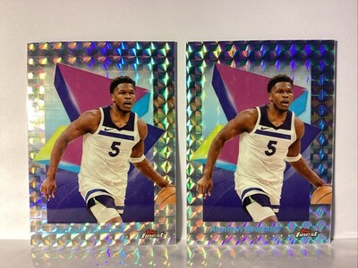 2025 Topps Finest Anthony Edwards #60 Silver Geometric T-Wolves NM 1 Card