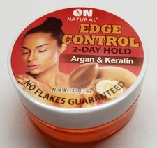 On Natural Organic Edge Control Hair Gel, Argan and Keratin,Styling Products