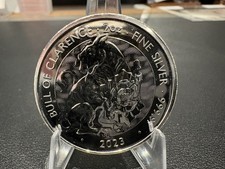 2oz .999 Silver Bullion Coin. Royal Mint 2023 Tudor Beasts, Bull of Clarence