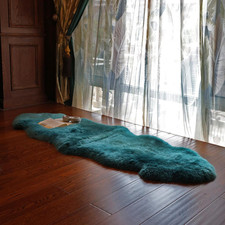 Genuine Sheepskin Rug New Zealand Fluffy Lambskin Rug, Natural Luxury Sheepskin