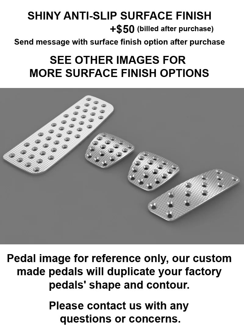 Ferrari 308 GTS 1st Gen Deluxe Manual Billet aluminum racing pedal pad covers