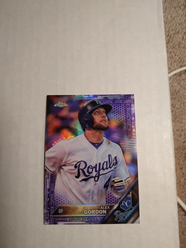 2016 Topps Chrome Purple Refractor 21 Alex Gordon (#/275)  Royals