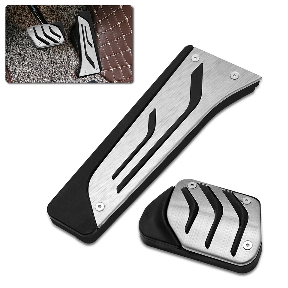 Reposapiés Pedales de freno Pastilla Cubierta Gas Acelerador Pie Para BMW 328i 428i X3 Foto 3 de 4