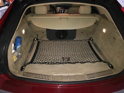 Black Floor-Style Trunk Cargo Net For 2010-2014 Cadillac CTS Wagon – Stretchy Organizer