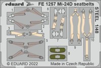 MW22 Eduard FE1257 MI-24D Seatbelts Steel 1/48 Zoom Set For Trumpeter