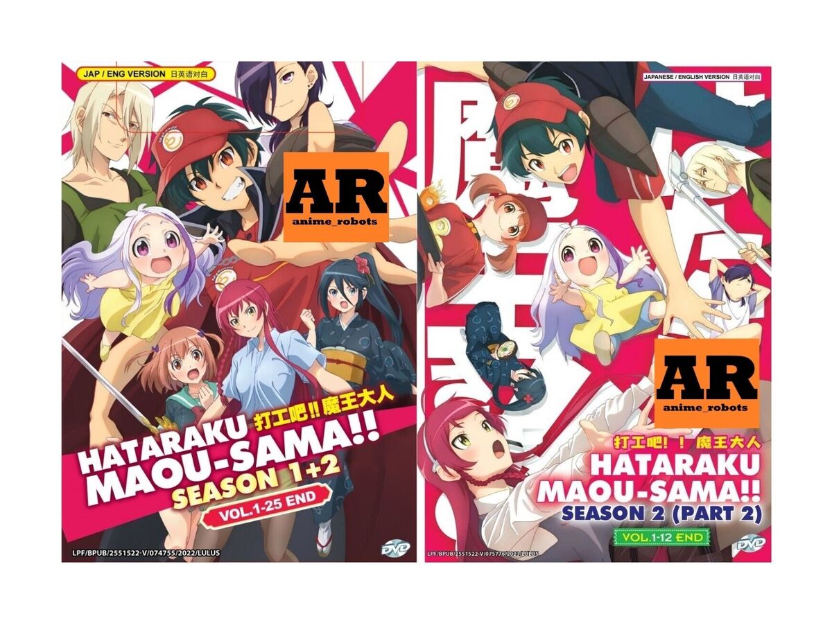 DVD Hataraku Maou-sama! (The Devil is a Part-Timer) Season 1+2 Eng Dub