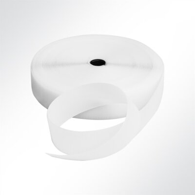 Lysel Klettband zum Nähen weiß Hakenband Breite 100mm Meterware