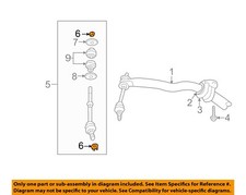 CHRYSLER OEM 07-12 2500 Stabilizer Bar Components-Stabilizer Link Nut 6508762AA