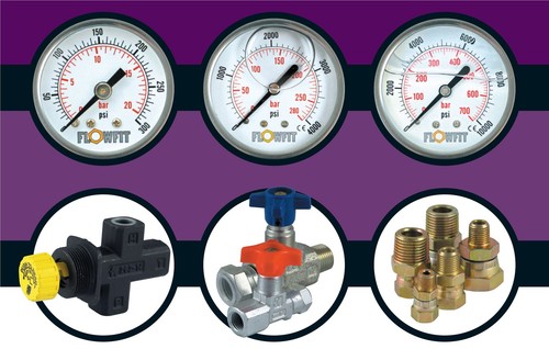 50mm Dry/Pneumatic Pressure Gauge 0-100 PSI (7 BAR) 1/4" BSPT REAR Entry - Picture 3 of 3