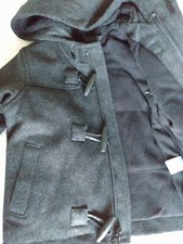 OLD NAVY Boy's Wool Blend Jacket Black / Coat Size: 12-18 Regular Preowned