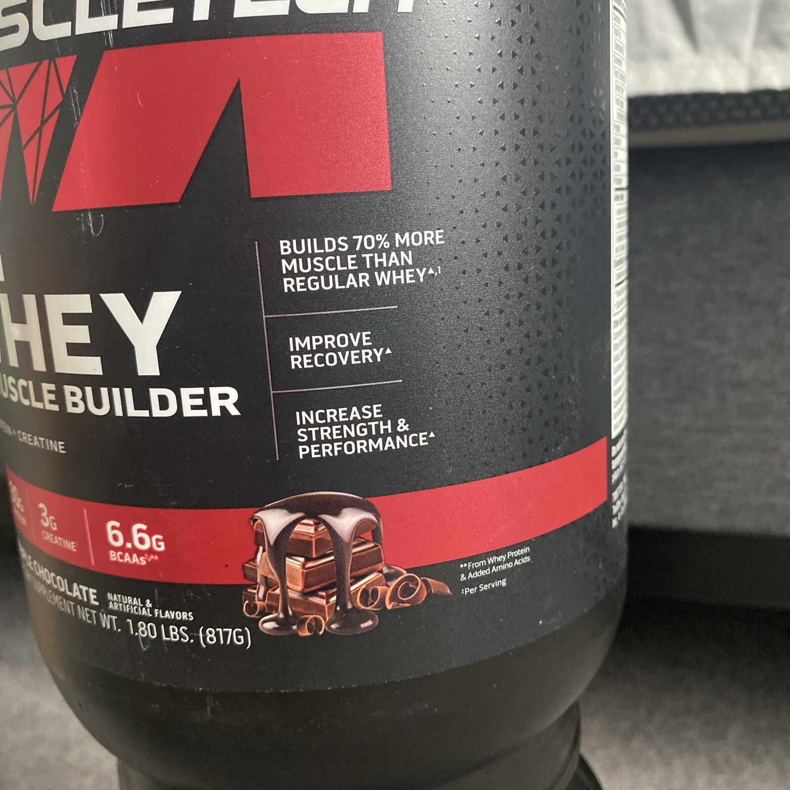 Muscletech Platinum Whey Plus Muscle Builder Protein Powder, 30g Protein