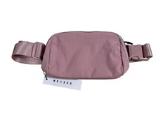 Meisee Adjustable Belt Bag Fanny Pack Outside Zipper Pink Sz S - NWT
