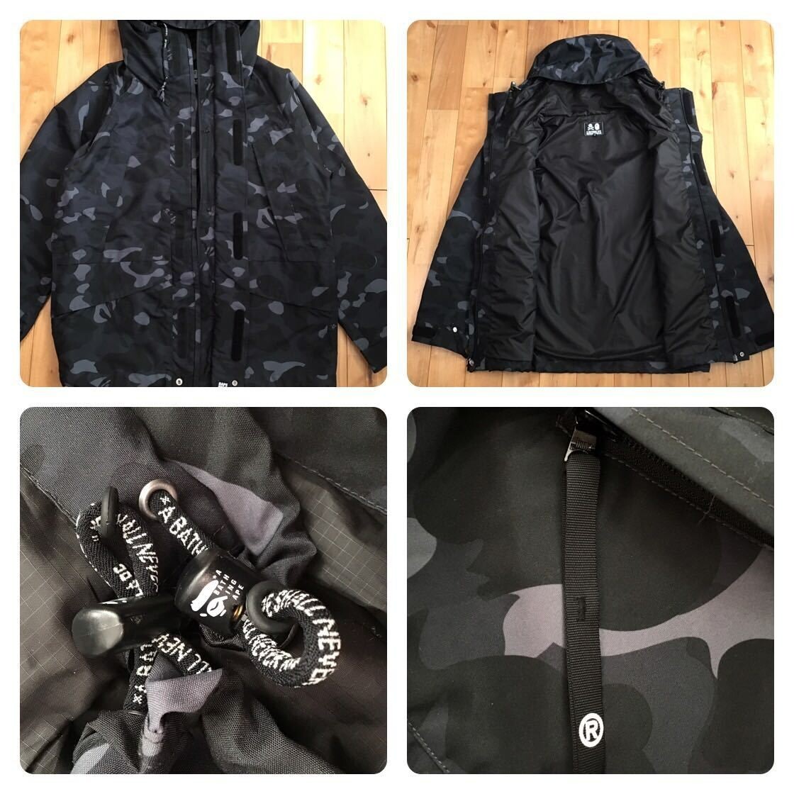 BAPE × NEIGHBORHOOD NBHD camo snowboard jacket A Bathing Ape BAPE × NEIGHBORHOOD NBHD camo snowboard jacket A Bathing Ape