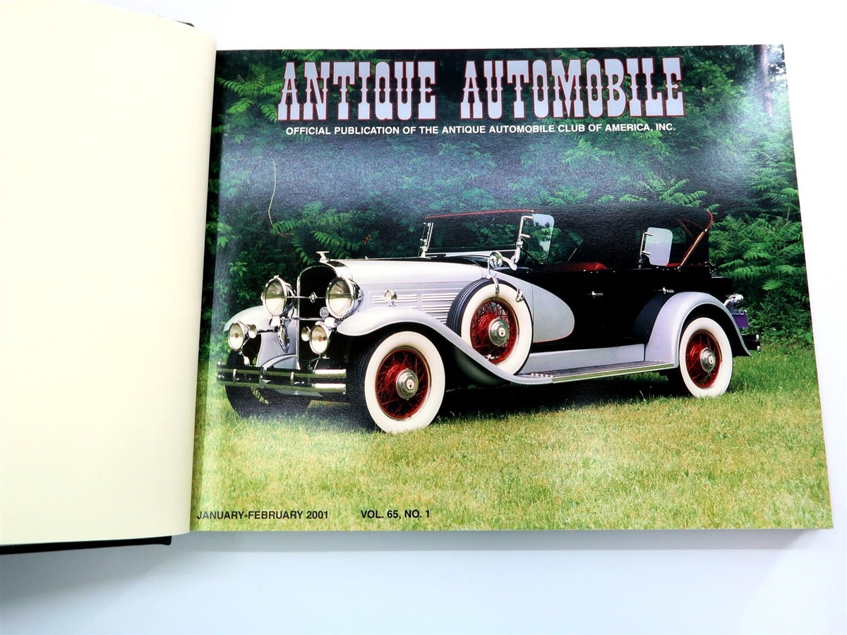 2001 ANTIQUE AUTOMOBILE Volume 65 Bound Magazine Hardback Book