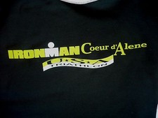 WOMENS large IRONMAN Coeur D' Alene 2013 USA Triathlon Shirt.RYTE Tech Gear. Exc