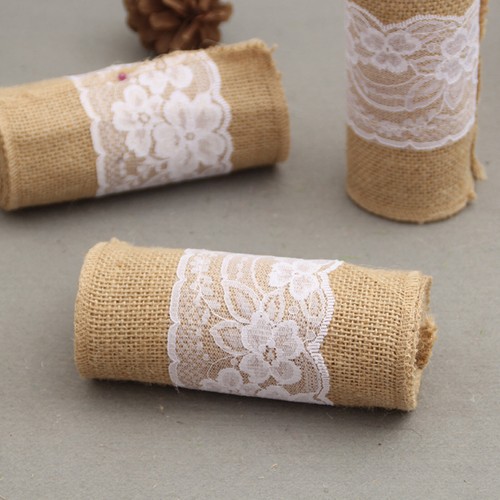 Hand Woven Jute Natural Linen Table Runner w/Tassels Rustic Wedding Decoration - Picture 3 of 38
