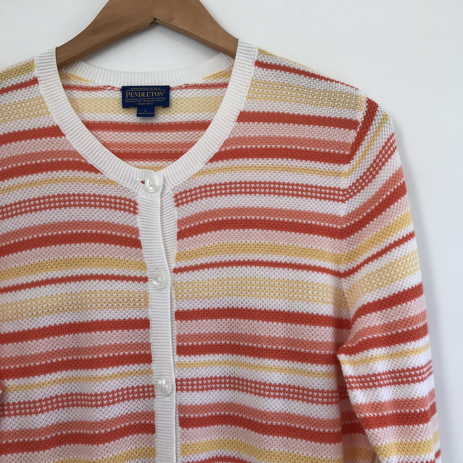 EUC Pendleton Striped Button Down Sweater Cardiga… - image 2