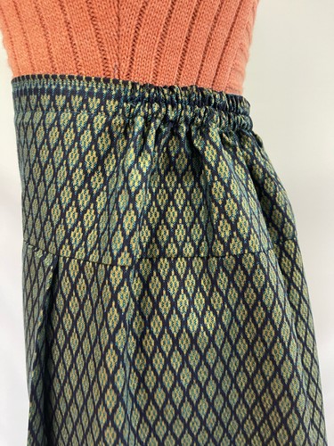 Women Thai Native Long Skit Cotton Thai Printed Pleats Multi-Color Free Size - Picture 82 of 186