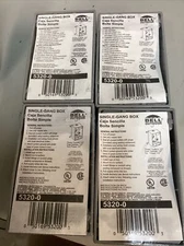 4 Hubbell-Bell 5320-0 Single Gang 3 outlets-1/2-Inch Weatherproof