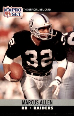 1990 Pro Set Marcus Allen Los Angeles Raiders #538
