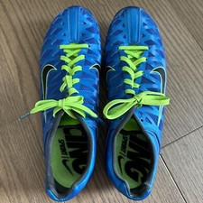 Nike Zoom Maxcat Race Sprint Track Field Spikes Blue Green Shoe US 10.5