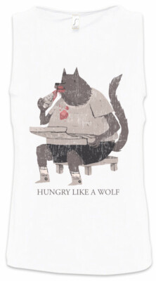 Hungry Like A Wolf Herren Tank Top Bad Mood Temper Grouch Starve Starvation Fun