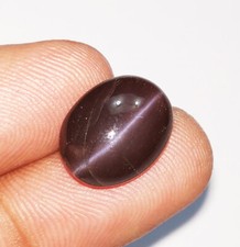 Gemme Sertie Libre Oeil De Chat Naturel Noir 7.25 ct Certifiée GGL