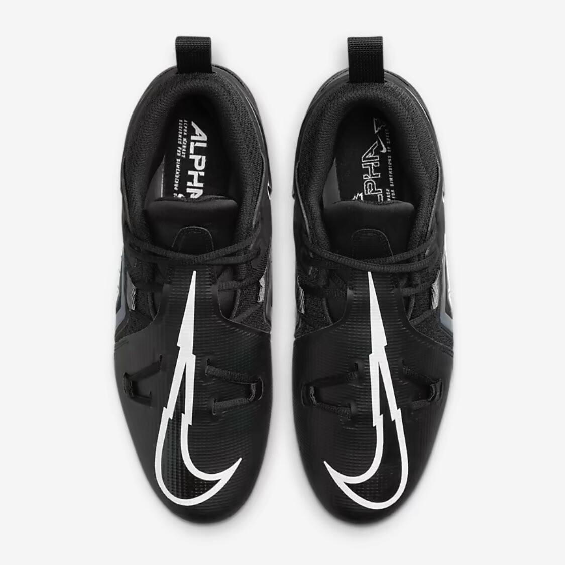 Nike Alpha Menace Pro 3 Black Gray New Football Cleats Mens  display picture 2