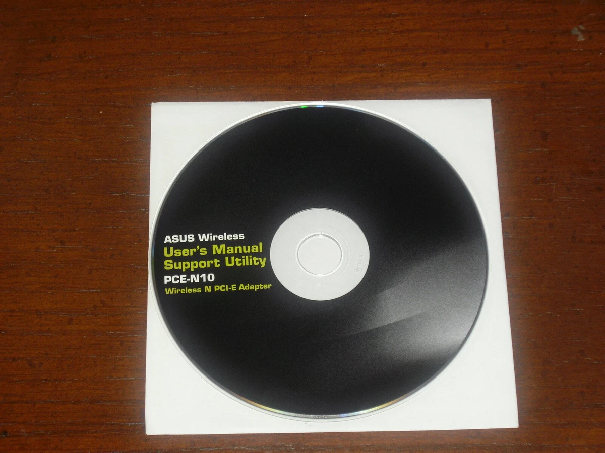 ASUS Wireless N PCI-E Adapter Documentation & Driver Installation.