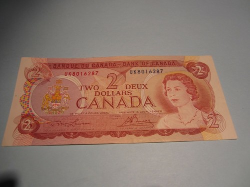 1974 - Canadian $2 bill - UK8016287 - two dollar note Canada | eBay