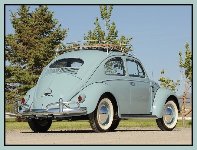 1957 Volkswagen Beetle VW Bug, Toolbox - Refrigerator Magnet, 42
