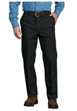 NEW MEN'S DICKIES CORE WORK REGULAR FIT STRAIGHT LEG BLACK PANTS 34X32