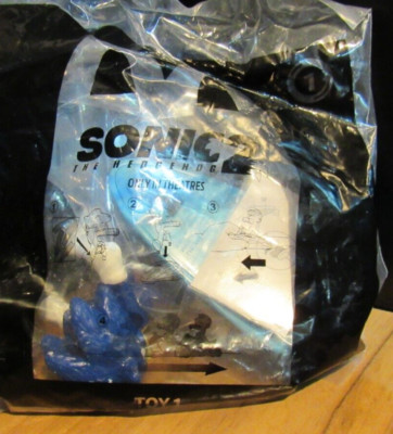 McDonald's Sonic Blue #1 Happy Meal Toys Sonic 2  The Hedgehog