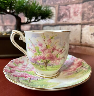 Royal Albert Blossom Time Teacup And Saucer Crown China