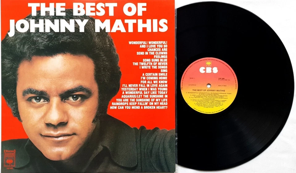 Johnny Mathis – The Best Of Johnny Mathis Vinyl LP 1976 CBS Austalia – CSP 008 - Image 2 of 3