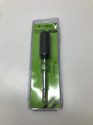 Greenlee 0153-42C 6-in-1 Multi-Tool-Schraubendreher mit Schlitz-, Kreuzschlitz-