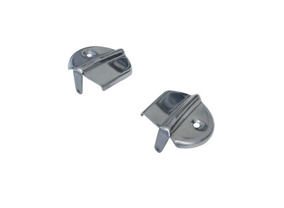 ALFA ROMEO 750 GIULIETTA SPIDER SET 2X CHROME COVER FRONT WINDOW CORNERS 1954-61