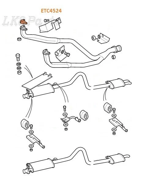 Junta colector escape original Land Rover ETC4524 Foto 4 de 4