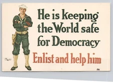 Post Card U.S. Military Recruiting Poster National Archives B388