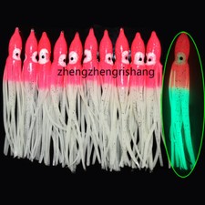50pcs 4.7in Octopus Squid Skirt Lure Soft Fishing Bait Trolling baits Hoochies