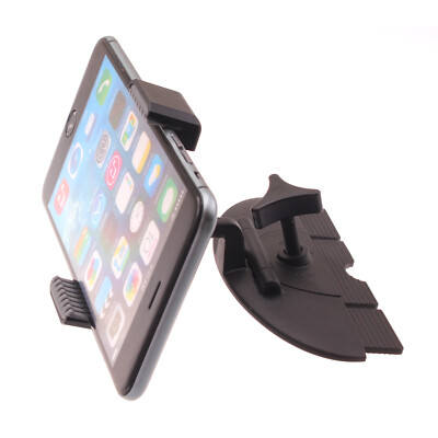Car Mount CD Slot Holder Cradle Swivel Dock Strong Grip for Cell Phones